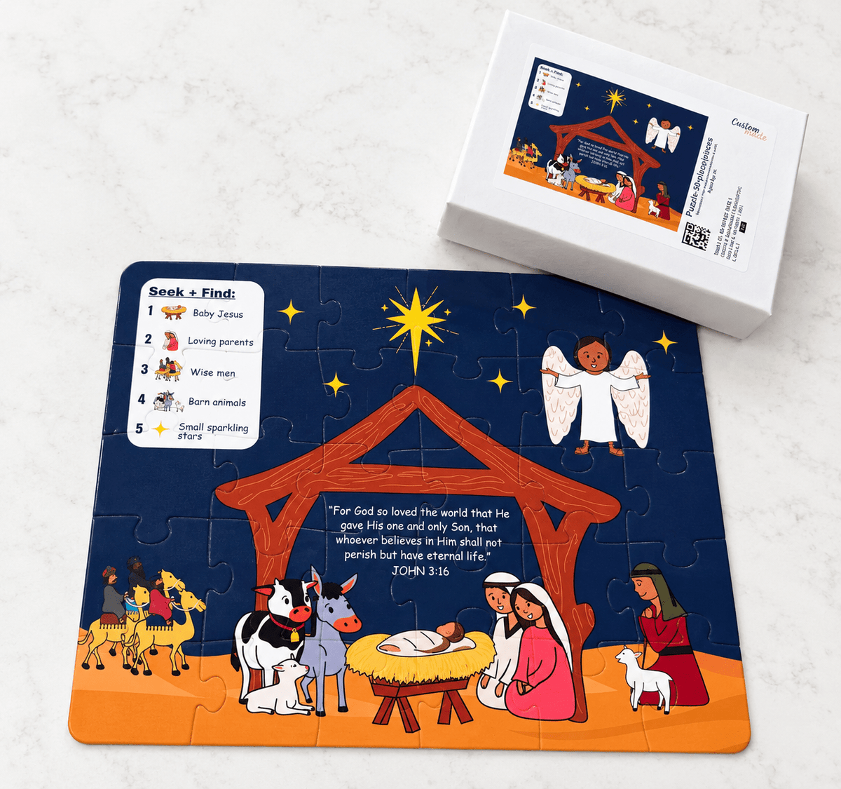 Nativity Kids Puzzle - Seek and Share Designs