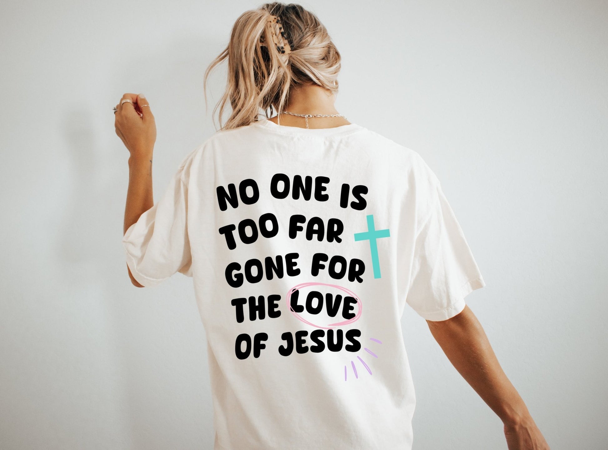 No One is Too Far Gone for the Love of Jesus Unisex Tee - Seek and Share Designs