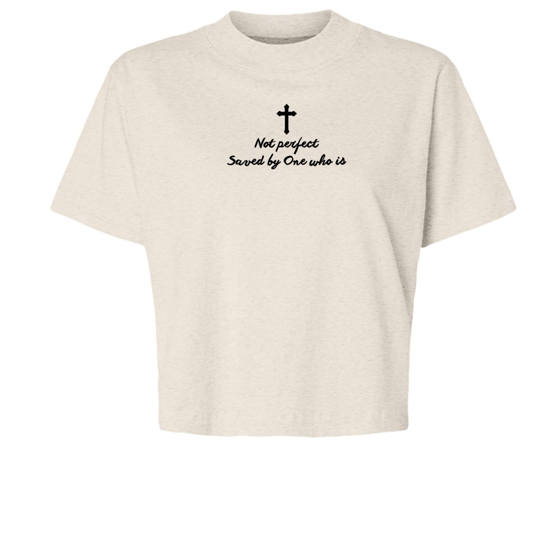 Not Perfect, Saved by One Who Is Cropped Tee - Seek and Share Designs