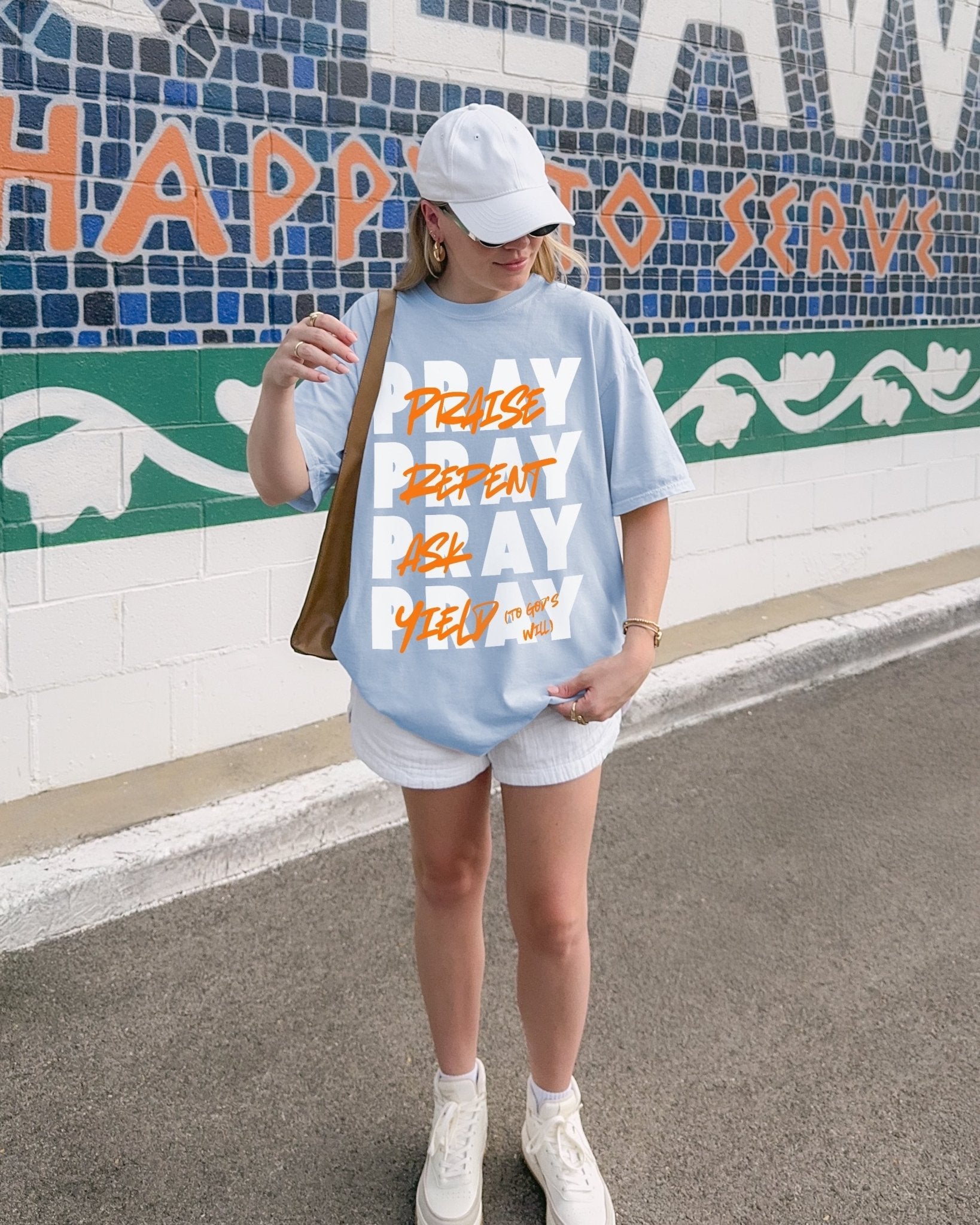 PRAY Christian Unisex Tee - Seek and Share Designs