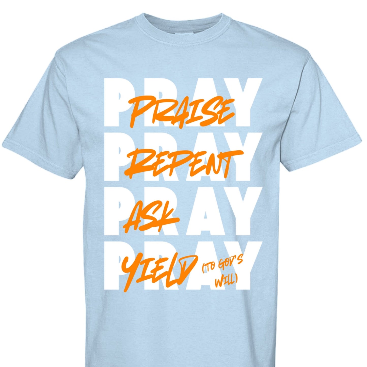 PRAY Christian Unisex Tee - Seek and Share Designs