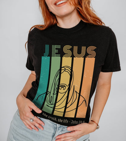 Retro Jesus Family Matching Unisex Tees - Baby through Adult sizes - Seek and Share Designs