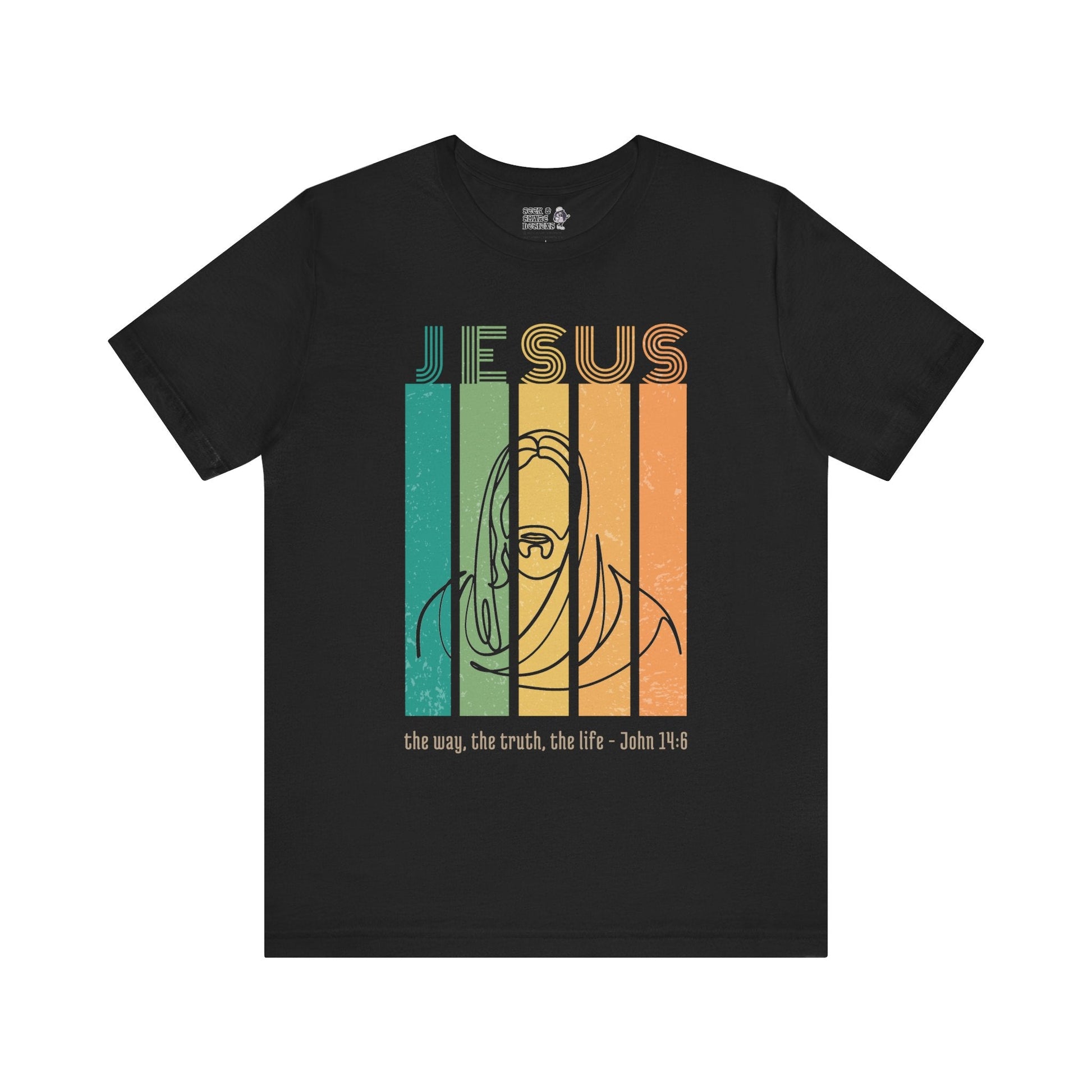 Retro Jesus Unisex Adult Tee - Seek and Share Designs