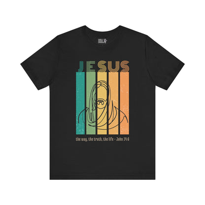 Retro Jesus Unisex Adult Tee - Seek and Share Designs