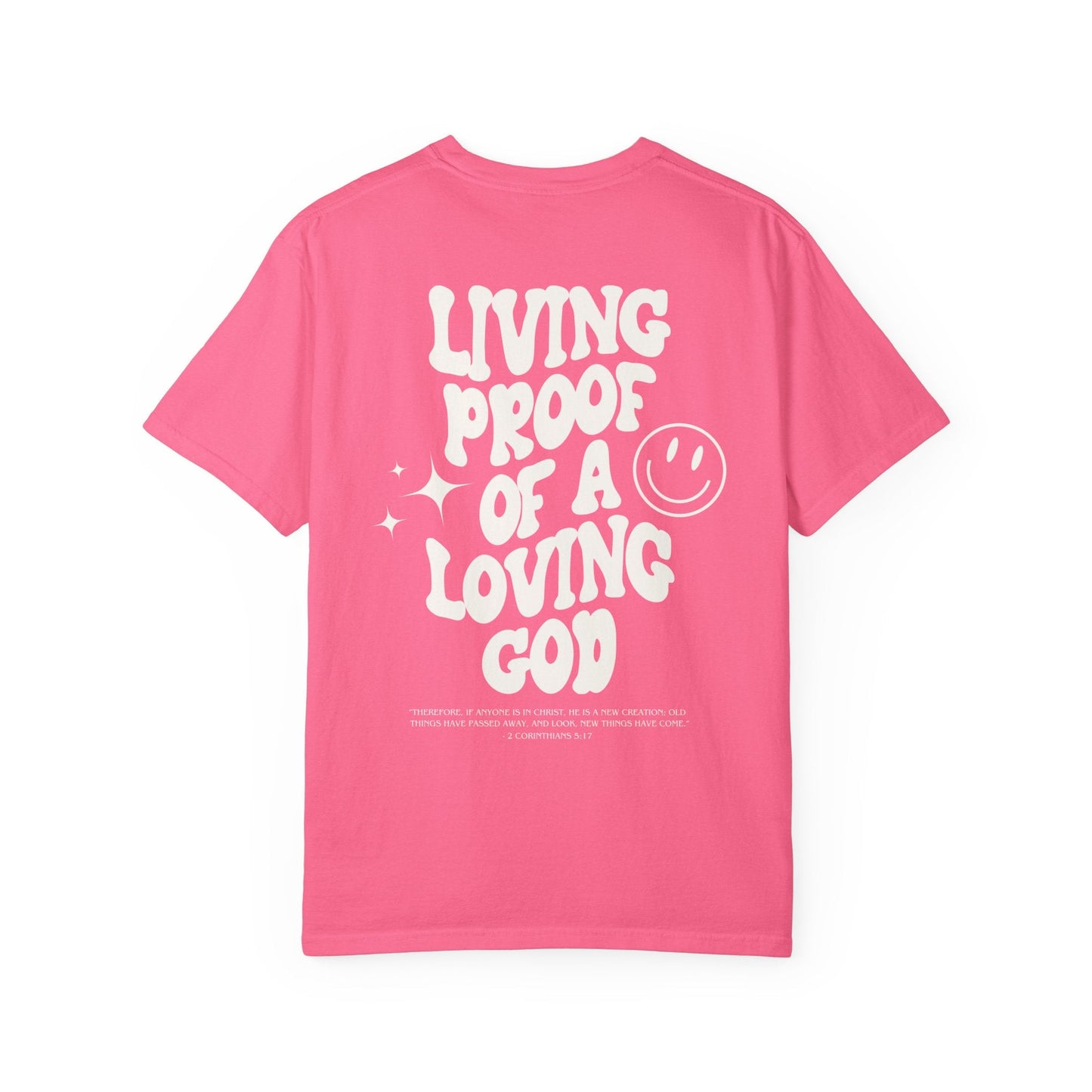 "The Girly One" Christian Gift Set - Includes Pink Living Proof of a Loving God Tee and Daughter of the Most High King Tote Bag - Seek and Share Designs