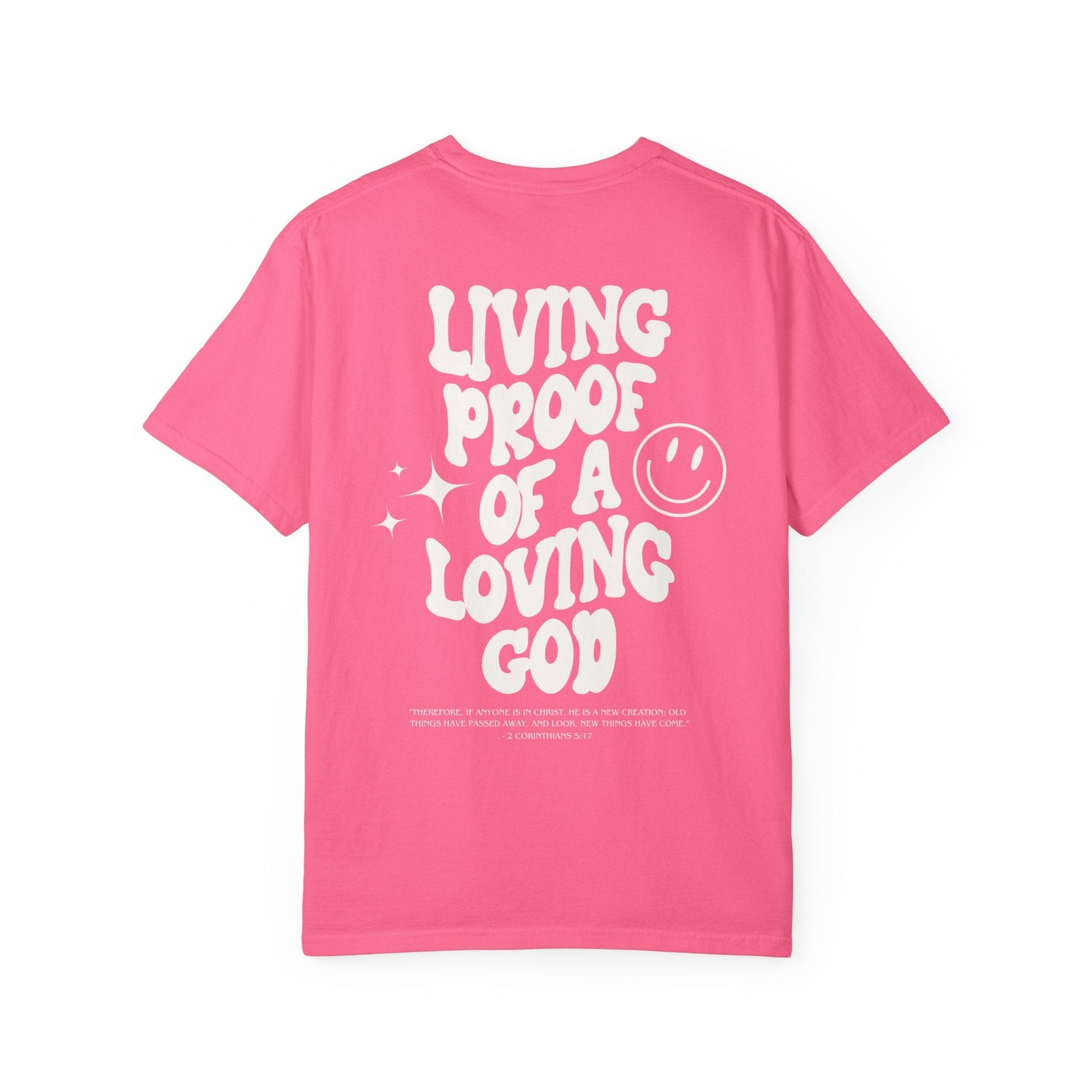 "The Girly One" Christian Gift Set - Includes Pink Living Proof of a Loving God Tee and Daughter of the Most High King Tote Bag - Seek and Share Designs