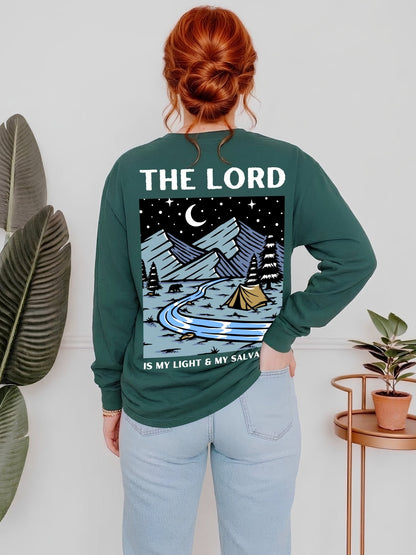 The Lord is My Light Long Sleeve Unisex Tee - Seek and Share Designs