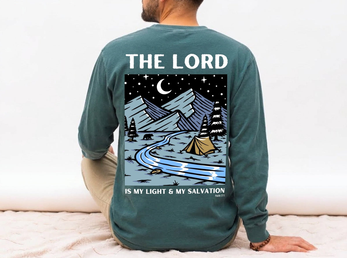 The Lord is My Light Long Sleeve Unisex Tee - Seek and Share Designs