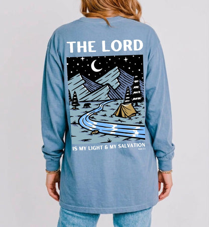 The Lord is My Light Long Sleeve Unisex Tee - Seek and Share Designs