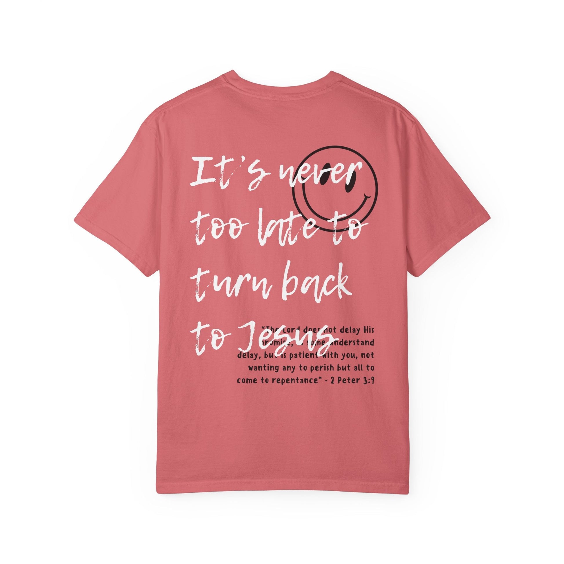 "The Merciful One" Christian Gift Set - Includes It's Never Too Late Tee and Great is Thy Faithfulness Tote Bag - Seek and Share Designs