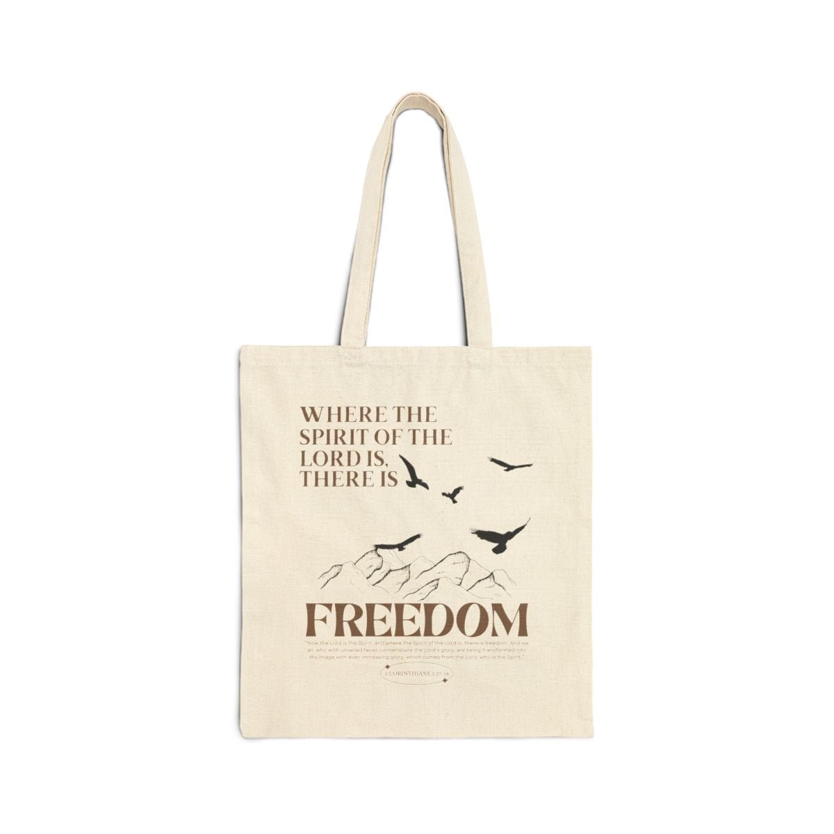 "The Set Free One" Christian Gift Set - Includes Redeemed Tee and Where the Spirit of the Lord is there is Freedom Tote Bag - Seek and Share Designs