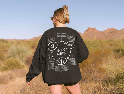 Three Circles Gospel Unisex Adult Sweatshirt - Seek and Share Designs