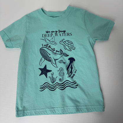 When You Go Through Deep Waters Toddler Unisex Tee - Seek and Share Designs