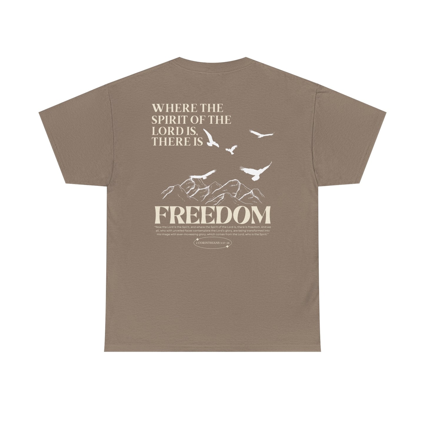 Where the Spirit of the Lord is there is Freedom Adult Unisex Tee - Seek and Share Designs