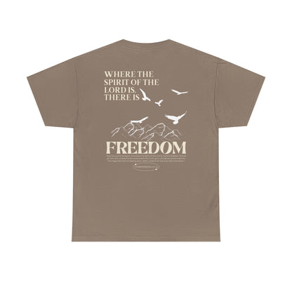 Where the Spirit of the Lord is there is Freedom Adult Unisex Tee - Seek and Share Designs