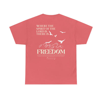 Where the Spirit of the Lord is there is Freedom Adult Unisex Tee - Seek and Share Designs