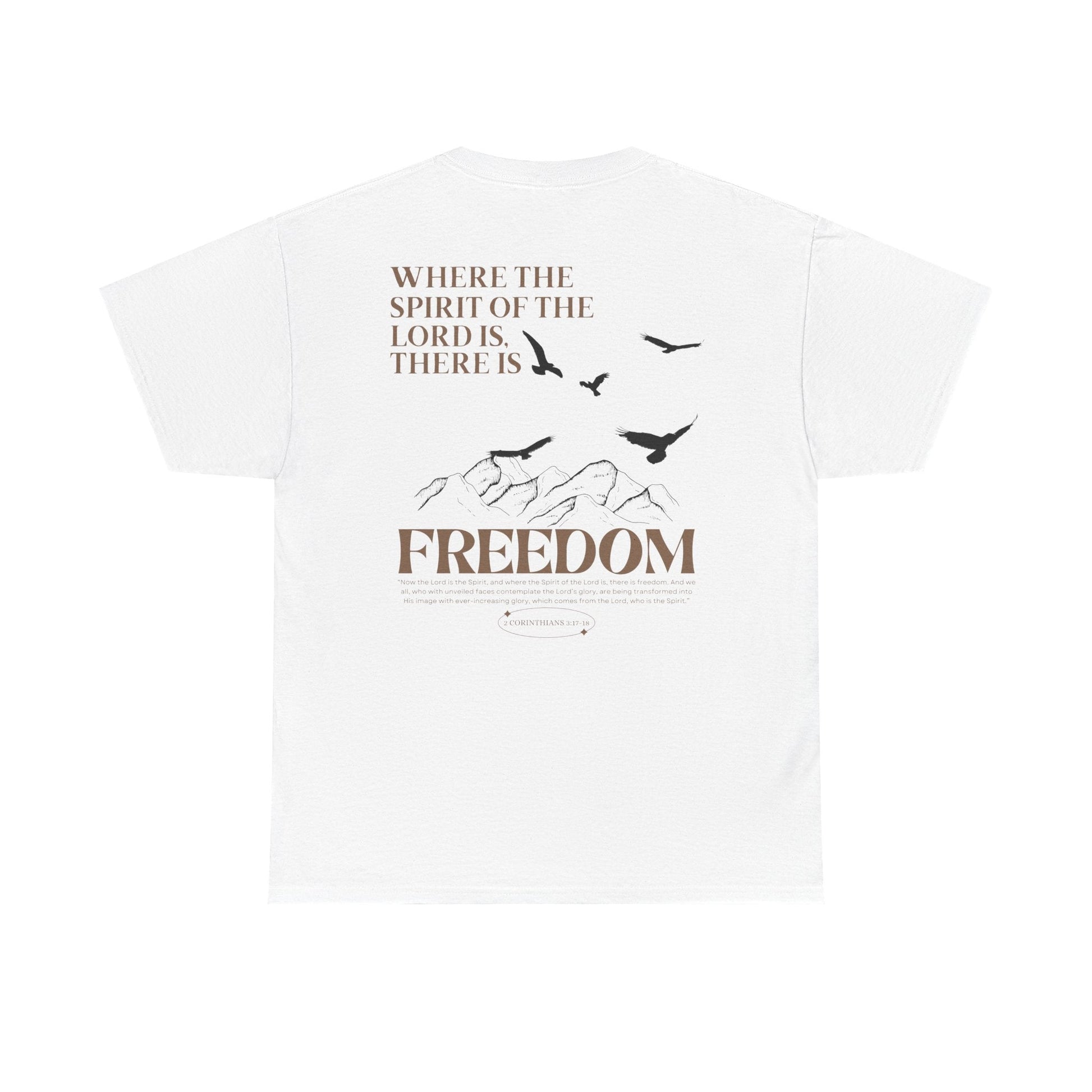 Where the Spirit of the Lord is there is Freedom Adult Unisex Tee - Seek and Share Designs