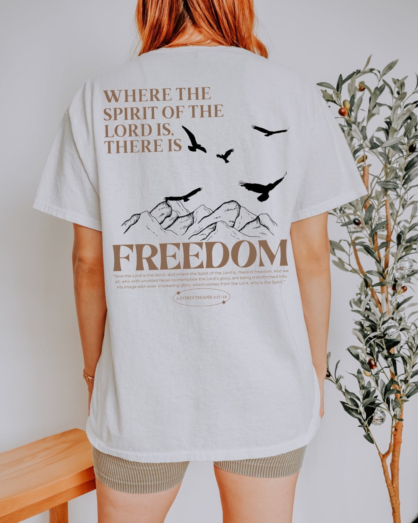 Where the Spirit of the Lord is there is Freedom Adult Unisex Tee - Seek and Share Designs