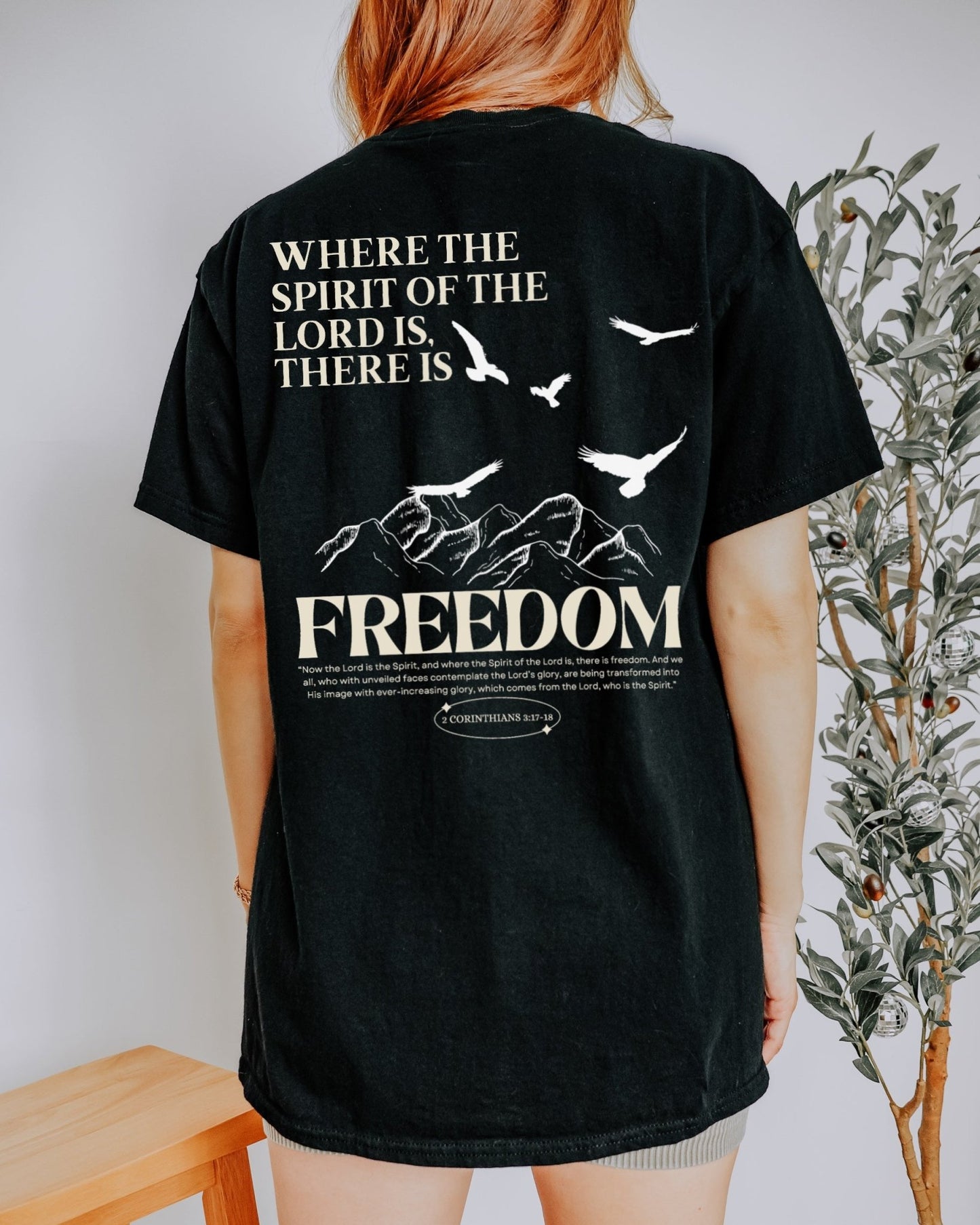 Where the Spirit of the Lord is there is Freedom Adult Unisex Tee - Seek and Share Designs